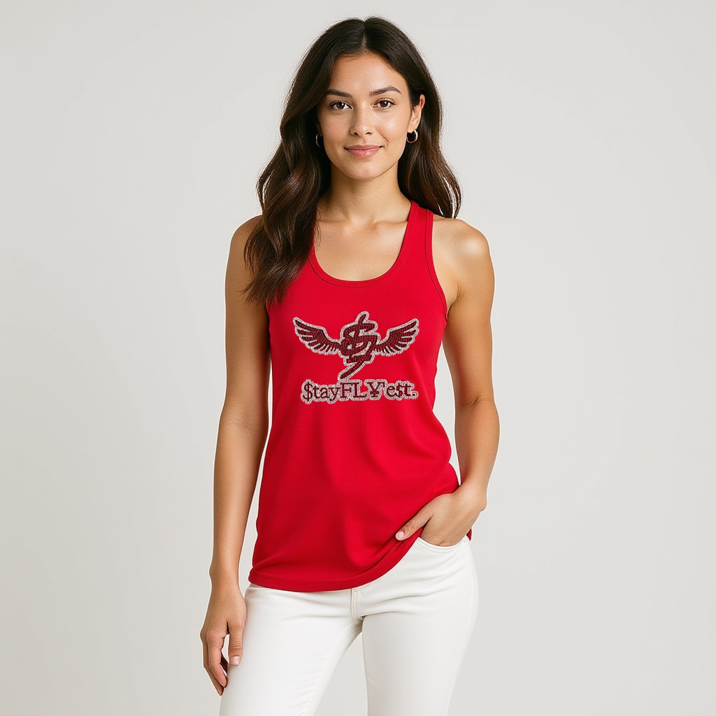 Logo Ribbed Tank Top